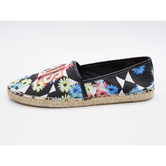 Circus Sam Edelman Flats Womens 8.5 Black Fabric Floral Print Espadrille Slip On - Picture 2 of 12